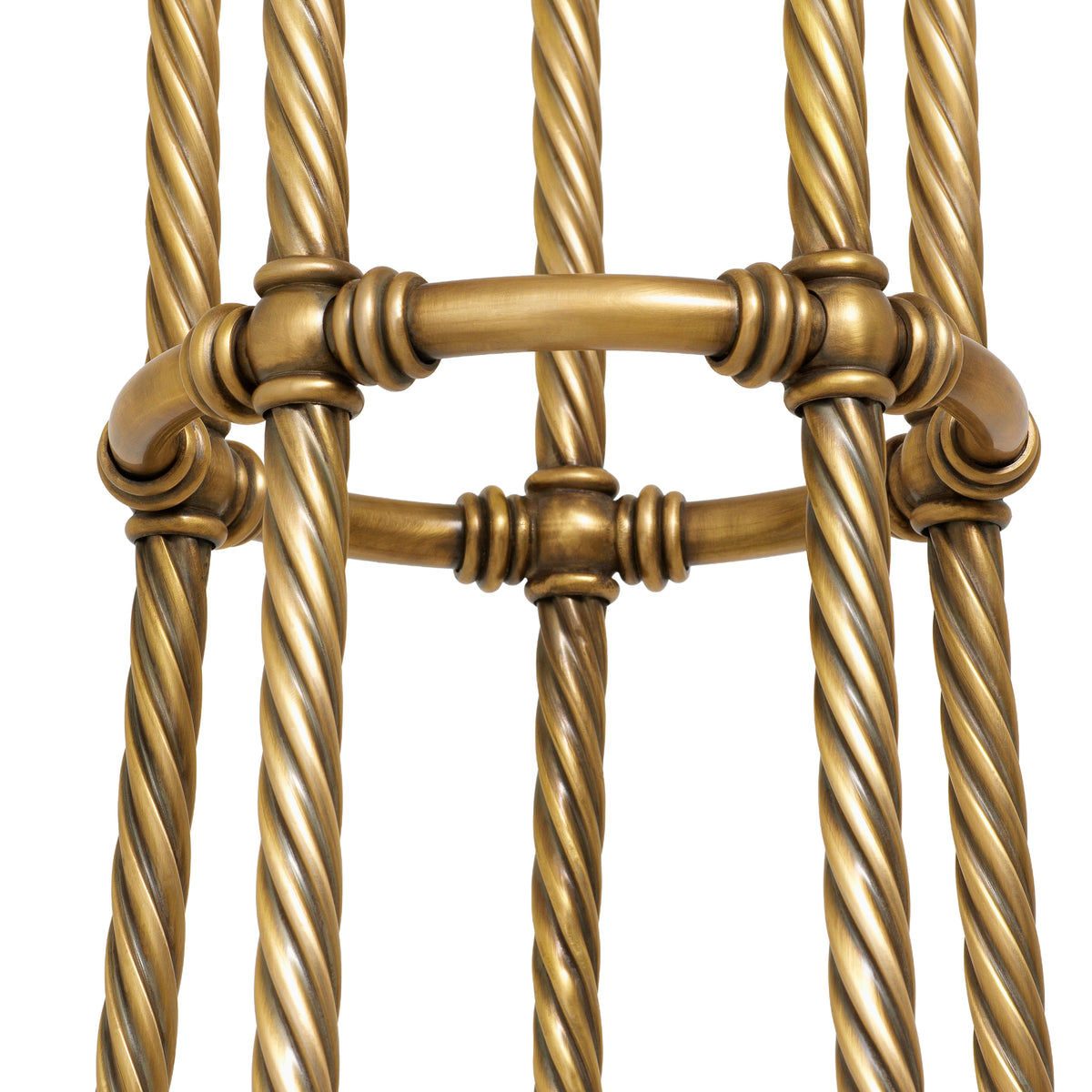 Twisted Vintage Brass Chandelier Vienna | Eichholtzmh.com