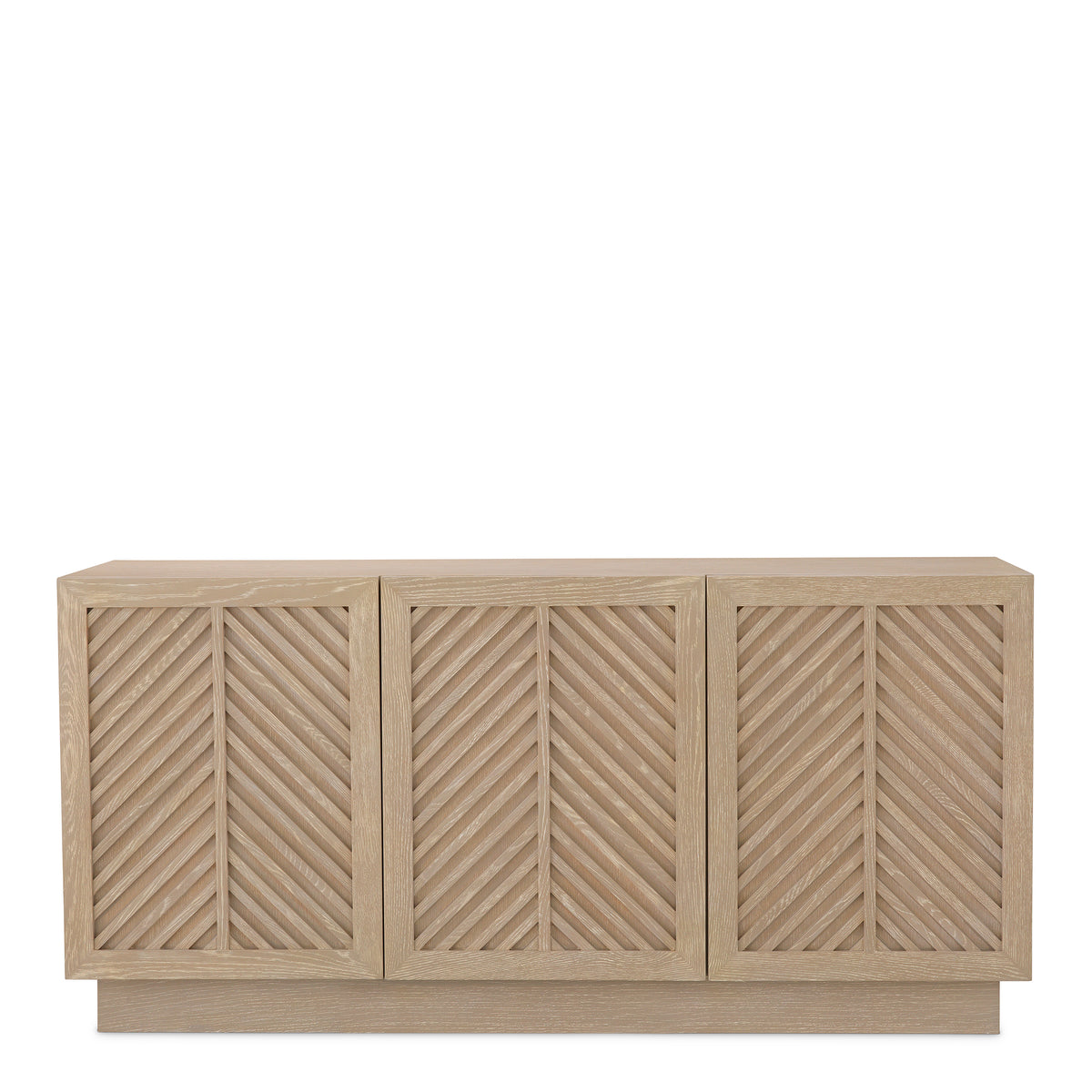 Oak Herringbone 3-Door Dresser Elvador | Eichholtzmh.com