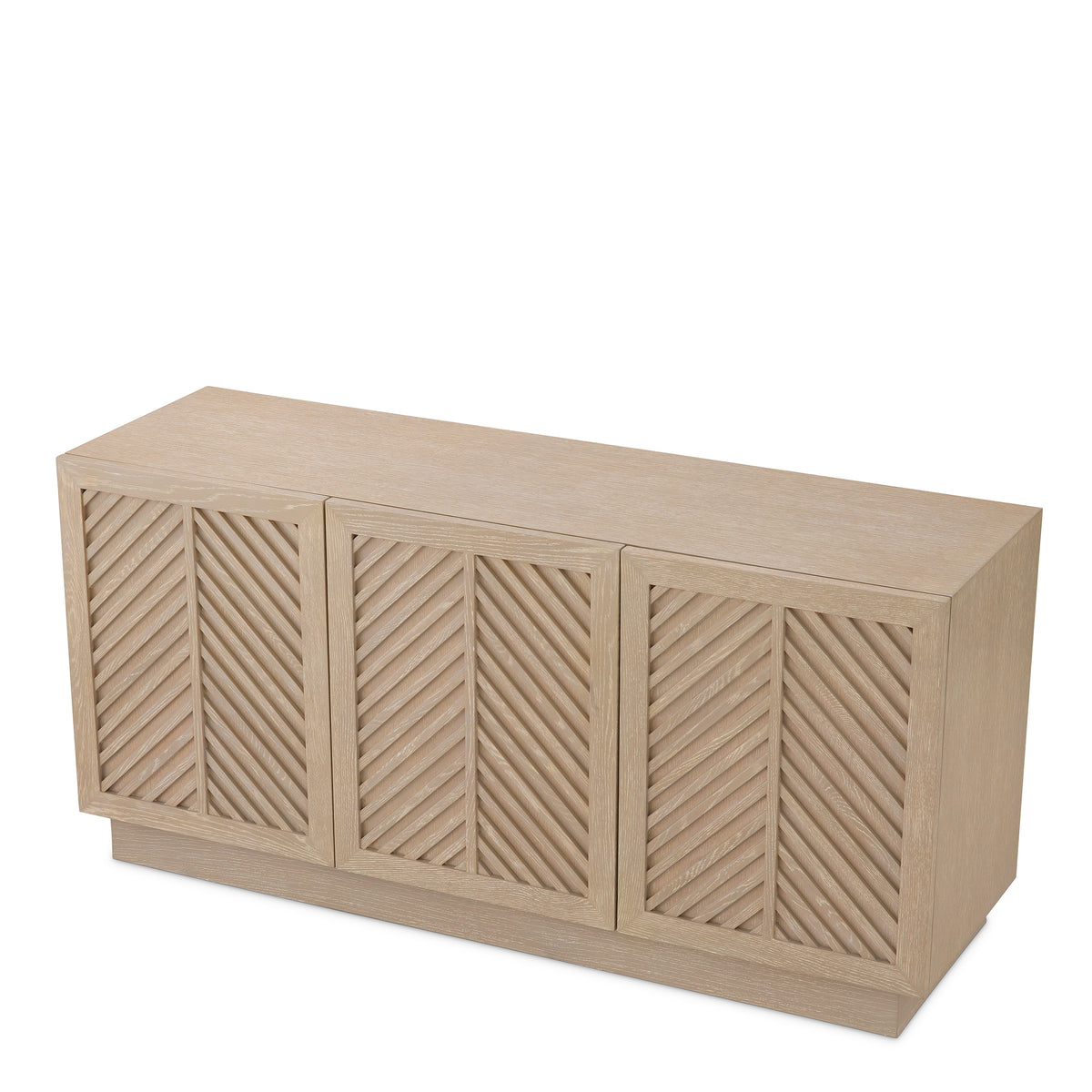 Oak Herringbone 3-Door Dresser Elvador | Eichholtzmh.com
