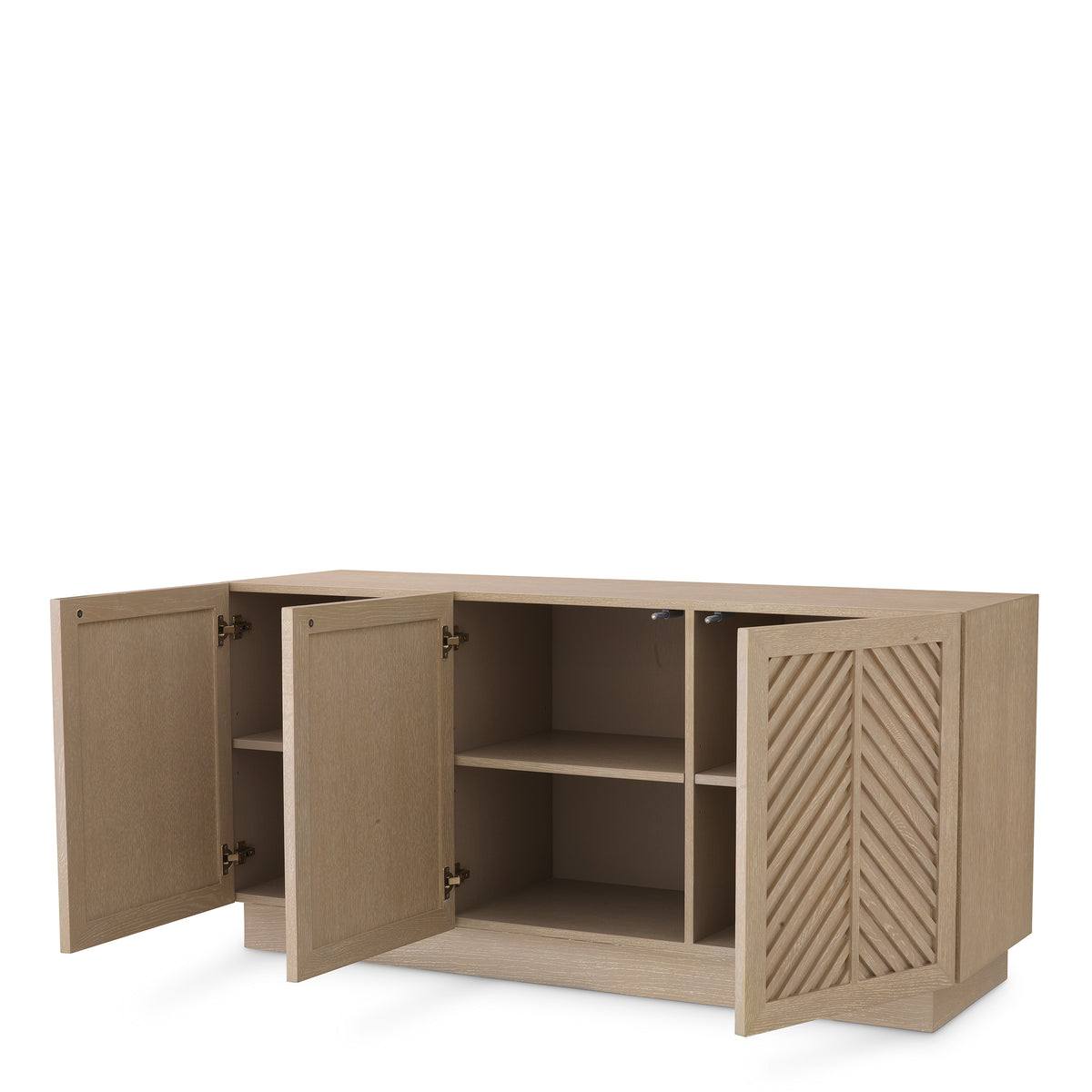 Oak Herringbone 3-Door Dresser Elvador | Eichholtzmh.com