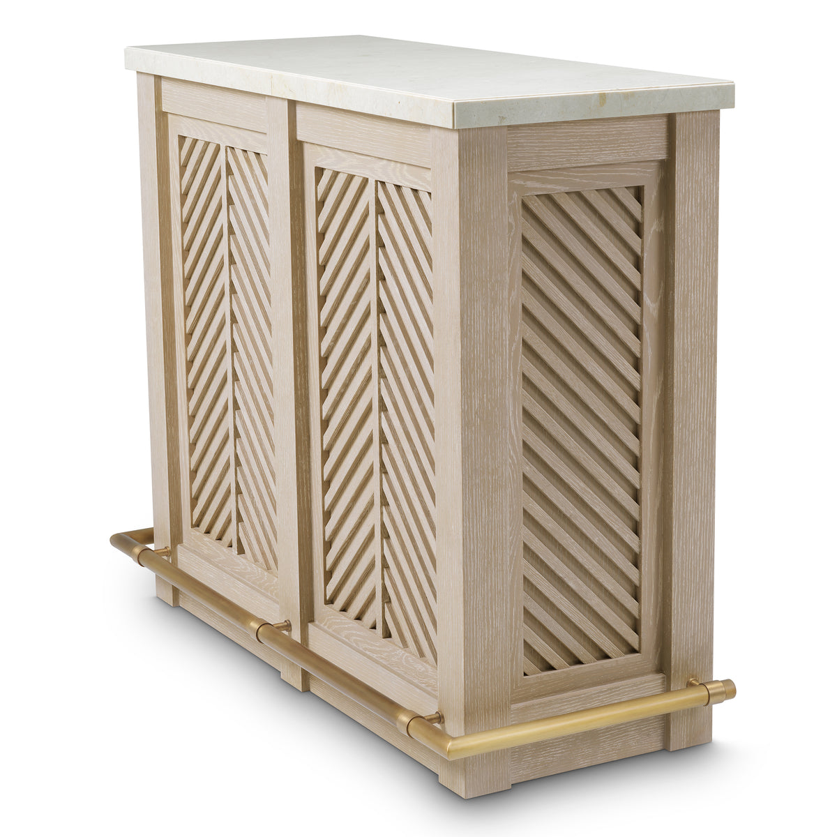 Herringbone Oak Bar Cabinet Elvador | Eichholtzmh.com