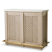 Herringbone Oak Bar Cabinet Elvador | Eichholtzmh.com