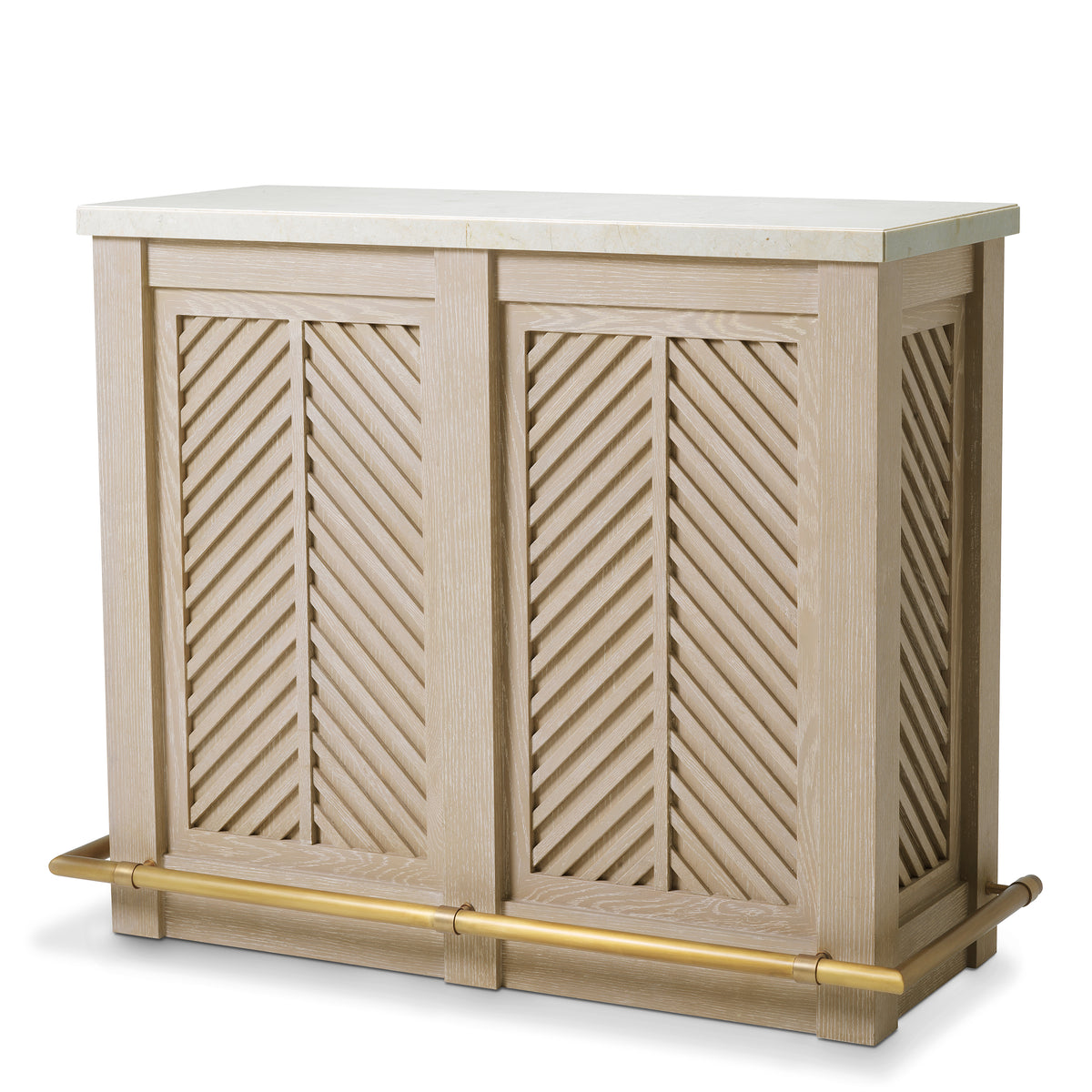 Herringbone Oak Bar Cabinet Elvador | Eichholtzmh.com