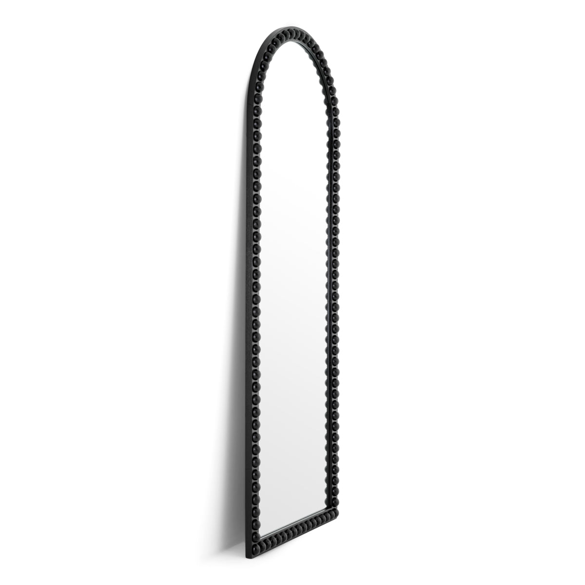 Half-Rounded Black Mirror L Kenton | Eichholtzmh.com