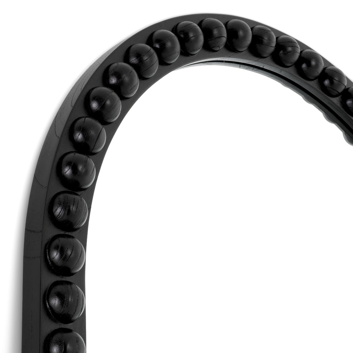 Half-Rounded Black Mirror L Kenton | Eichholtzmh.com