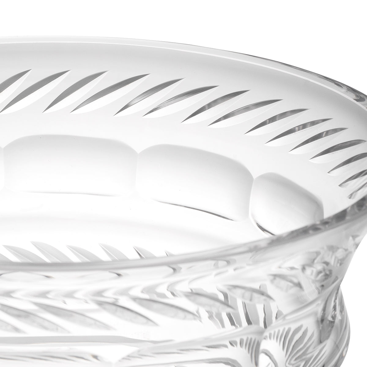 Herringbone Clear Glass Vase Gravon | Eichholtzmh.com