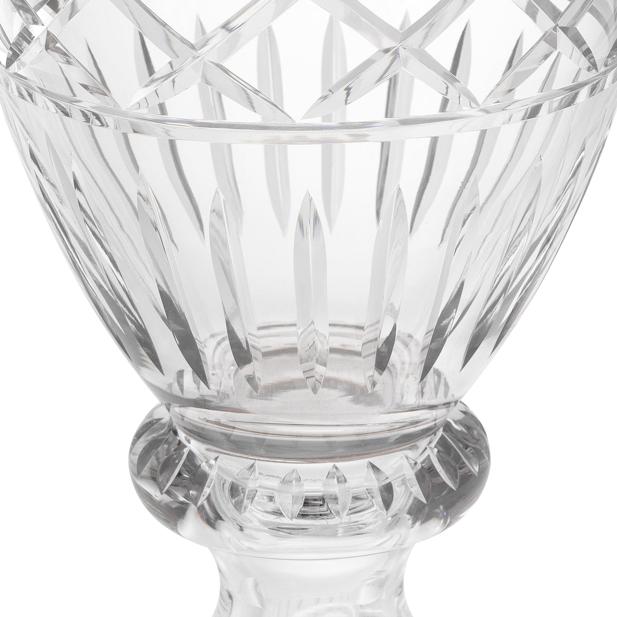 Herringbone Clear Glass Vase Gravon | Eichholtzmh.com