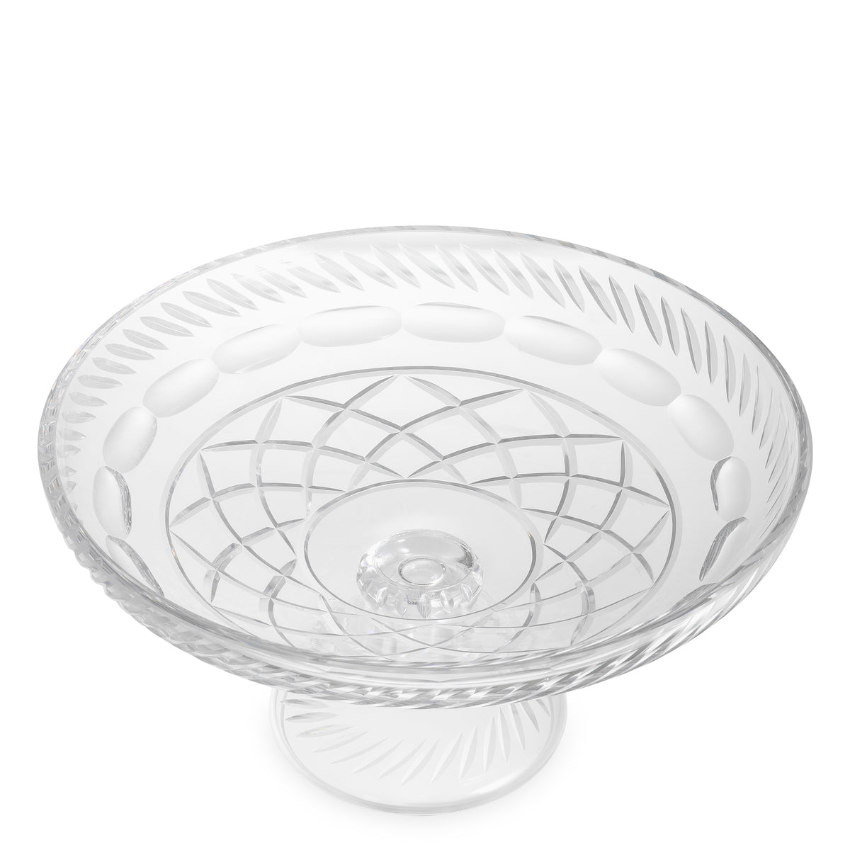 Herringbone Clear Glass Bowl Orsay | Eichholtzmh.com