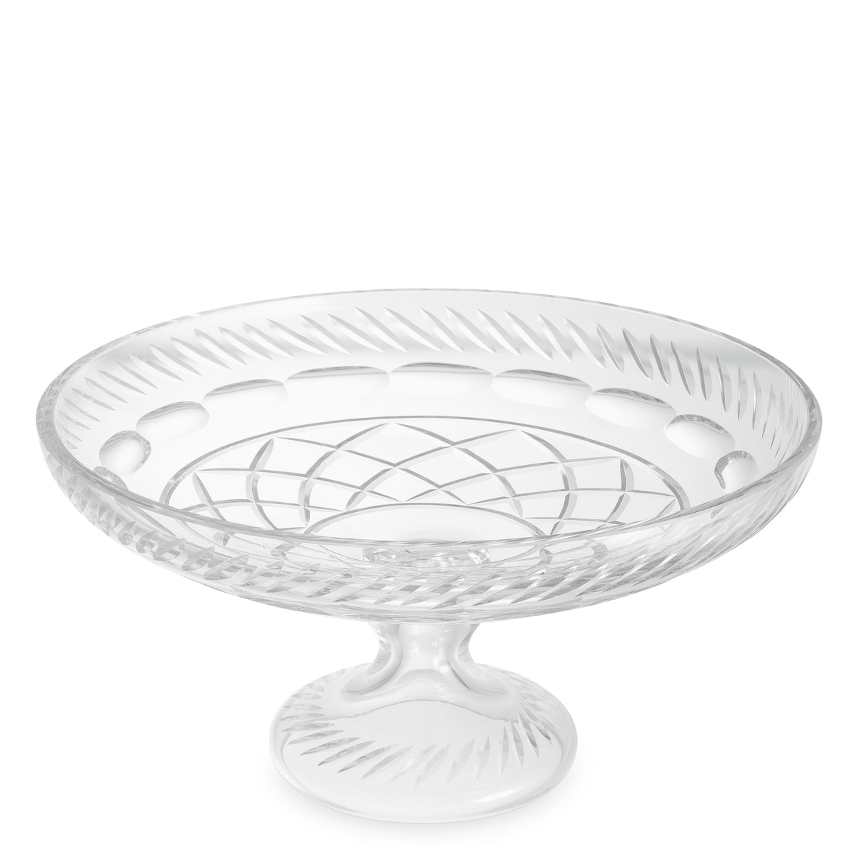 Herringbone Clear Glass Bowl Orsay | Eichholtzmh.com