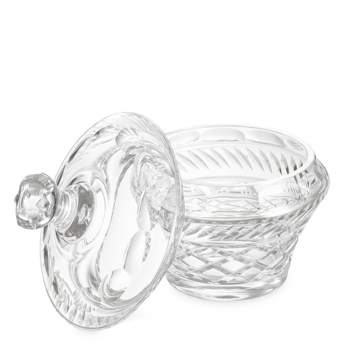 Clear Glass Lidded Jar Cortham | Eichholtzmh.com