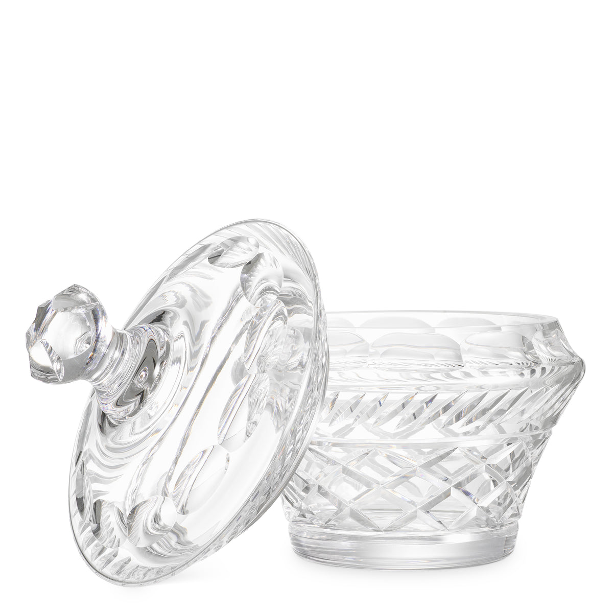 Clear Glass Lidded Jar Cortham | Eichholtzmh.com