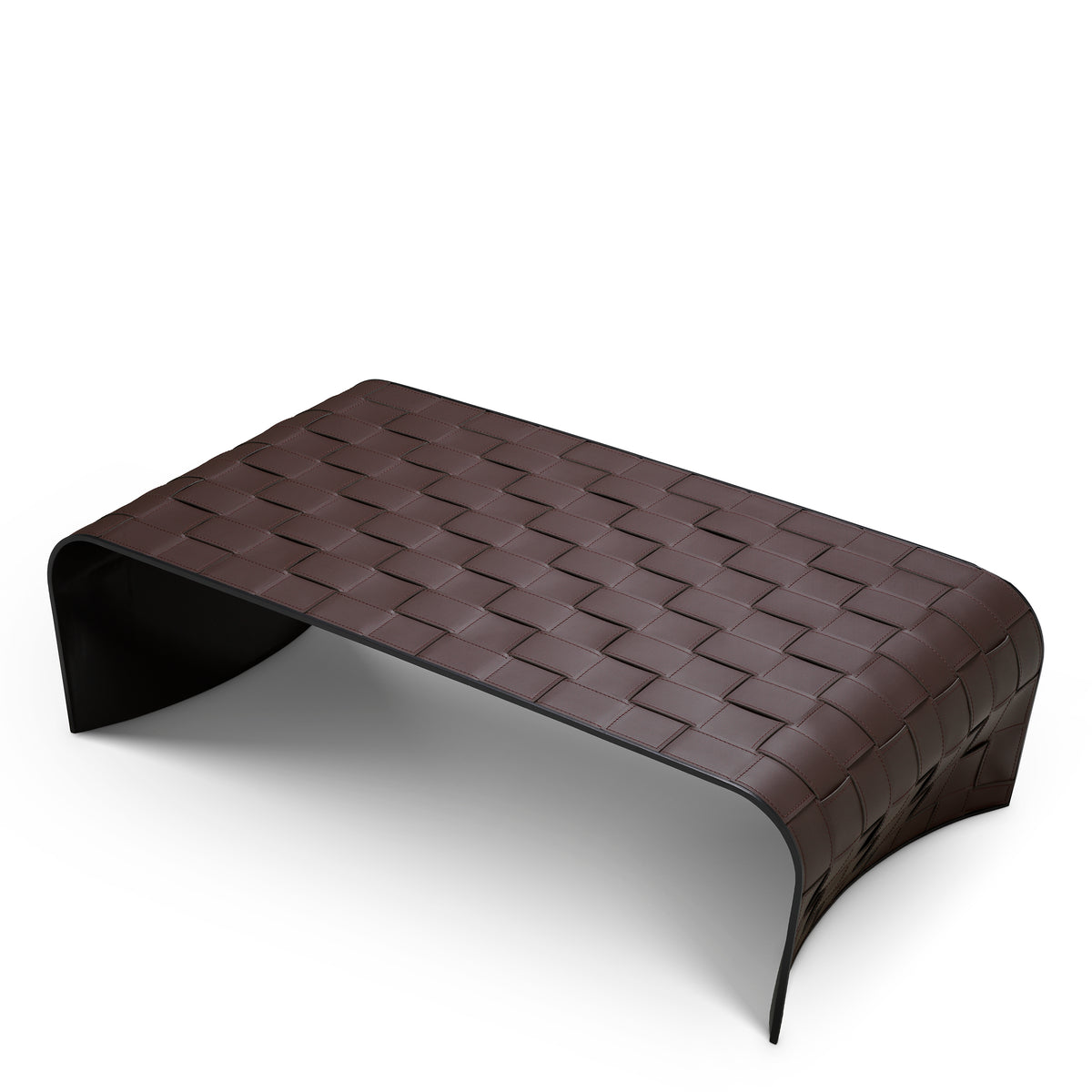 Brown Leather-Look Coffee Table Marcello | Eichholtzmh.com