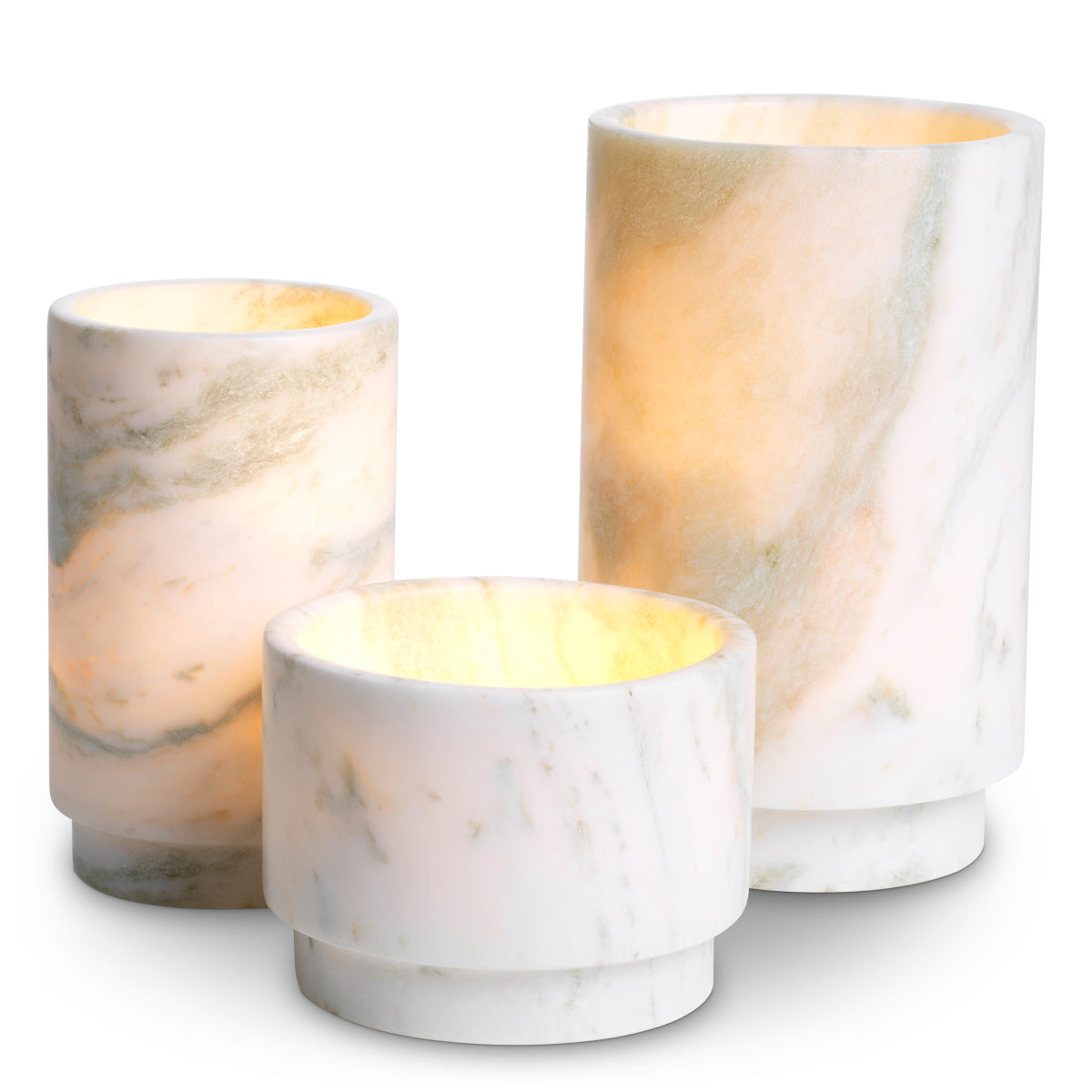 Green Onyx Tealight Holder Leonidas (3) | Eichholtz Manhattan