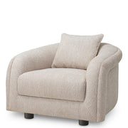 Gray Curved Lounge Chair Avenza | Eichholtzmh.com