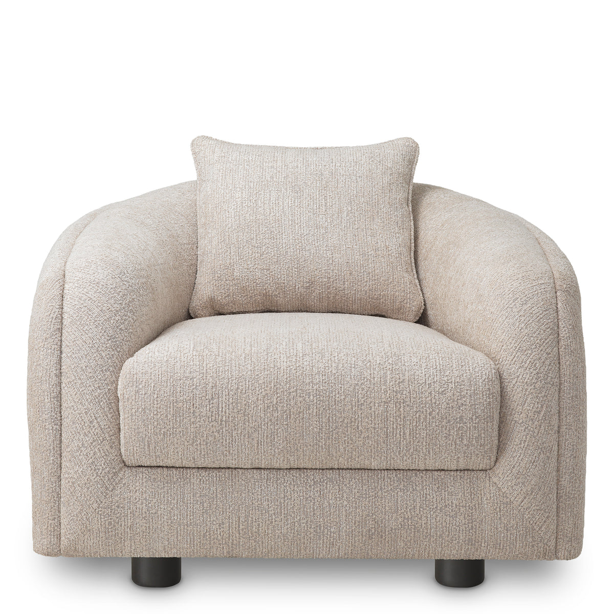 Gray Curved Lounge Chair Avenza | Eichholtzmh.com
