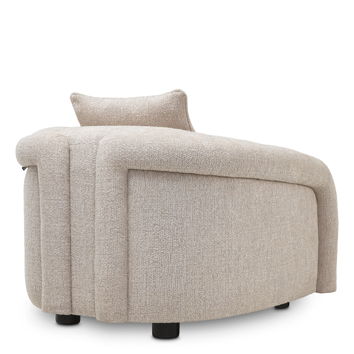 Gray Curved Lounge Chair Avenza | Eichholtzmh.com