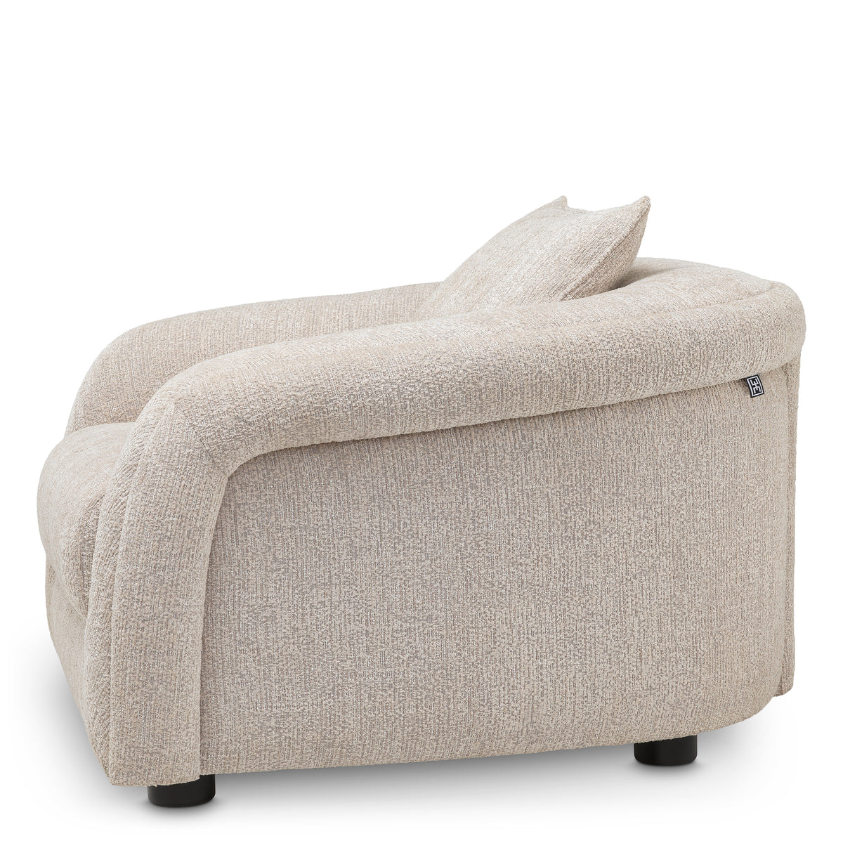 Gray Curved Lounge Chair Avenza | Eichholtzmh.com