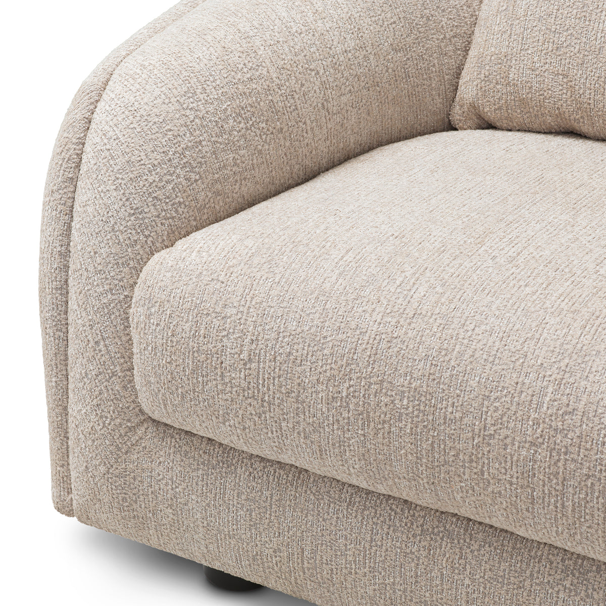 Gray Curved Lounge Chair Avenza | Eichholtzmh.com