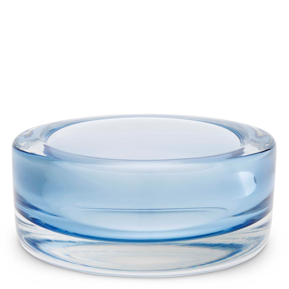 Blue Hand-Blown Glass Bowl Marcellus