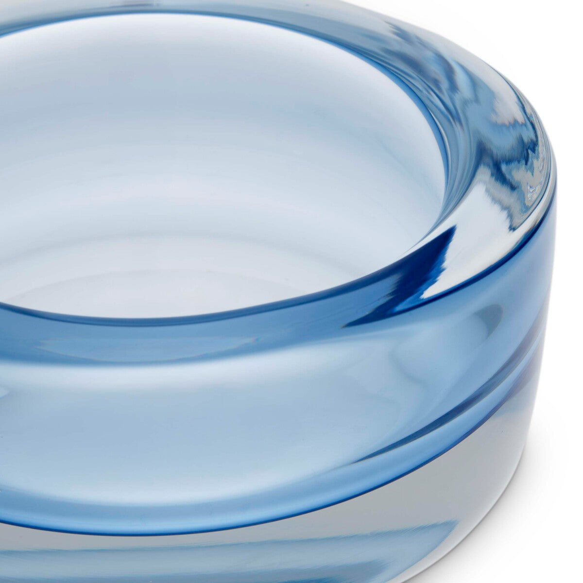 Blue Hand-Blown Glass Bowl Marcellus