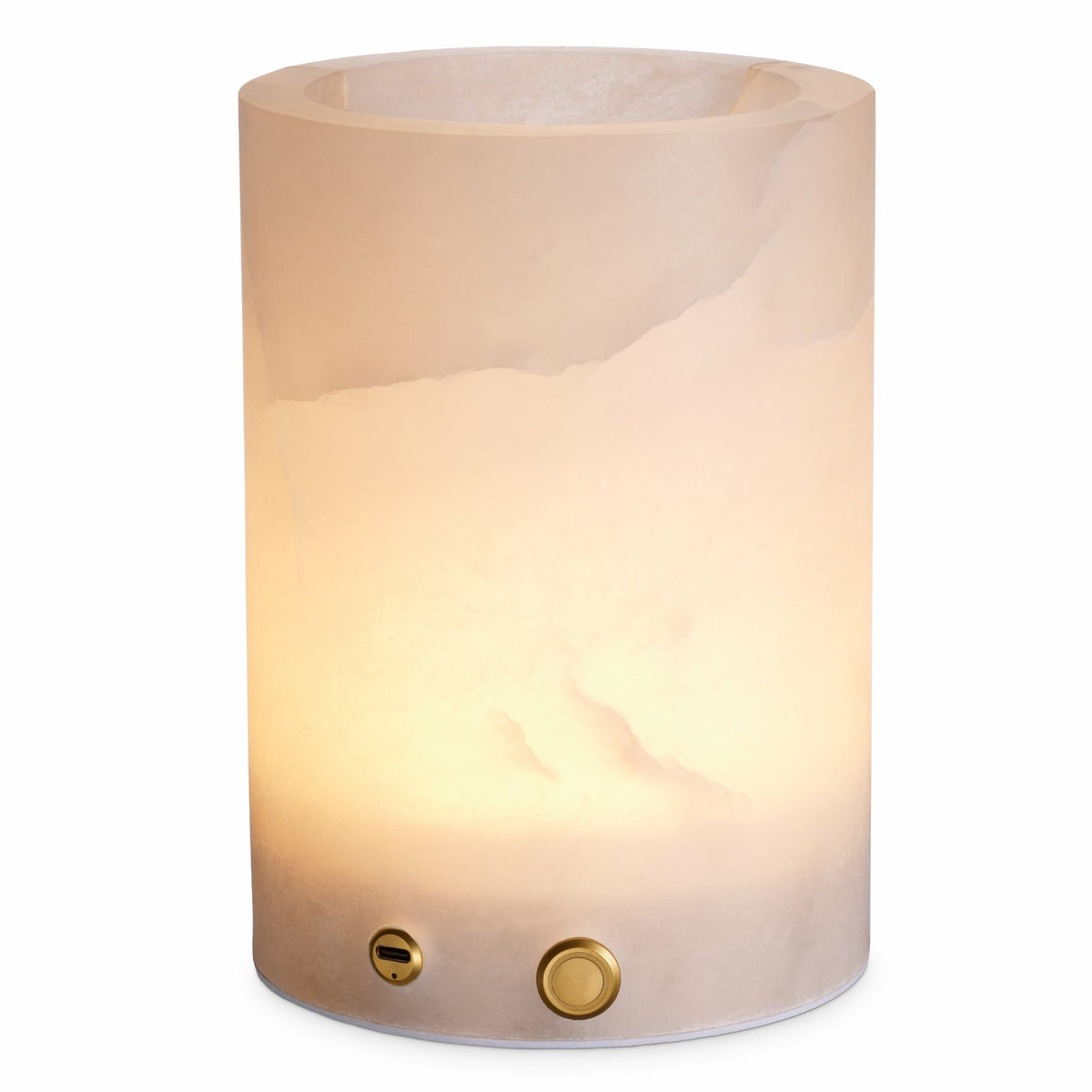 Cylindrical Alabaster Table Lamp Mercer | Eichholtzmh.com
