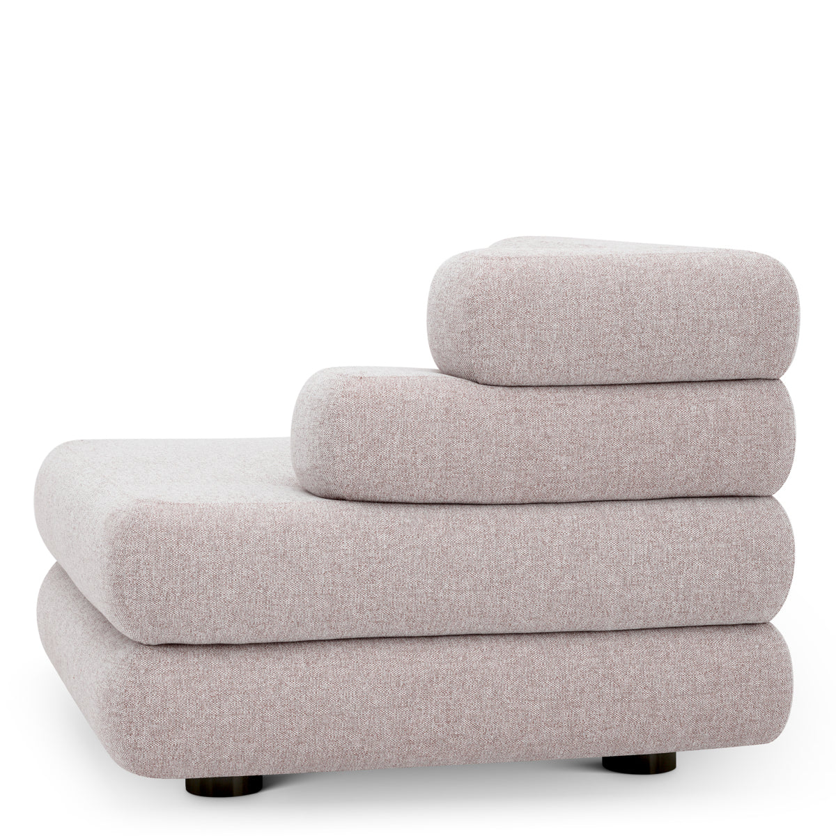 Right Light Gray Outdoor Modular Sofa Malaga