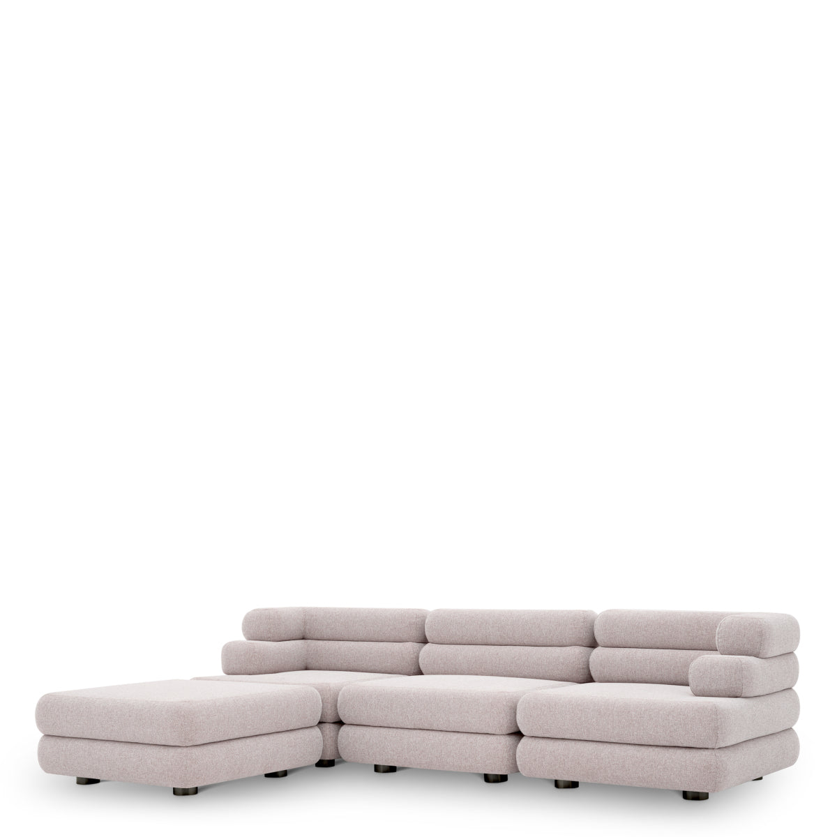 Right Light Gray Outdoor Modular Sofa Malaga