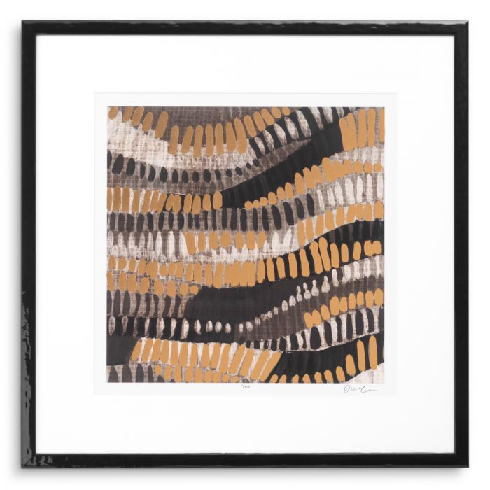 Print Metallic Undulation by June Erica Vess set of 2