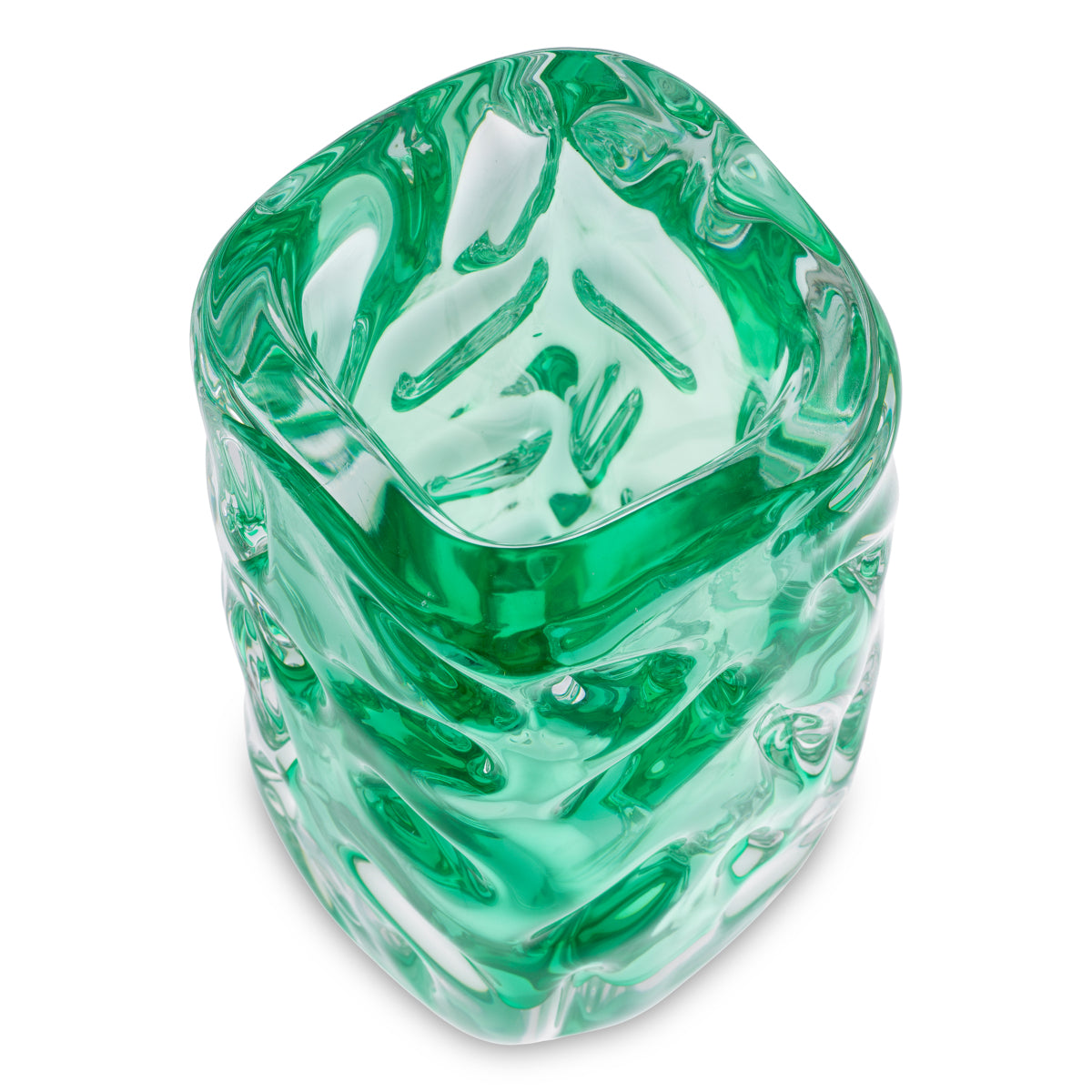 Green Hand-blown Glass Vase Avoir | Eichholtzmh.com