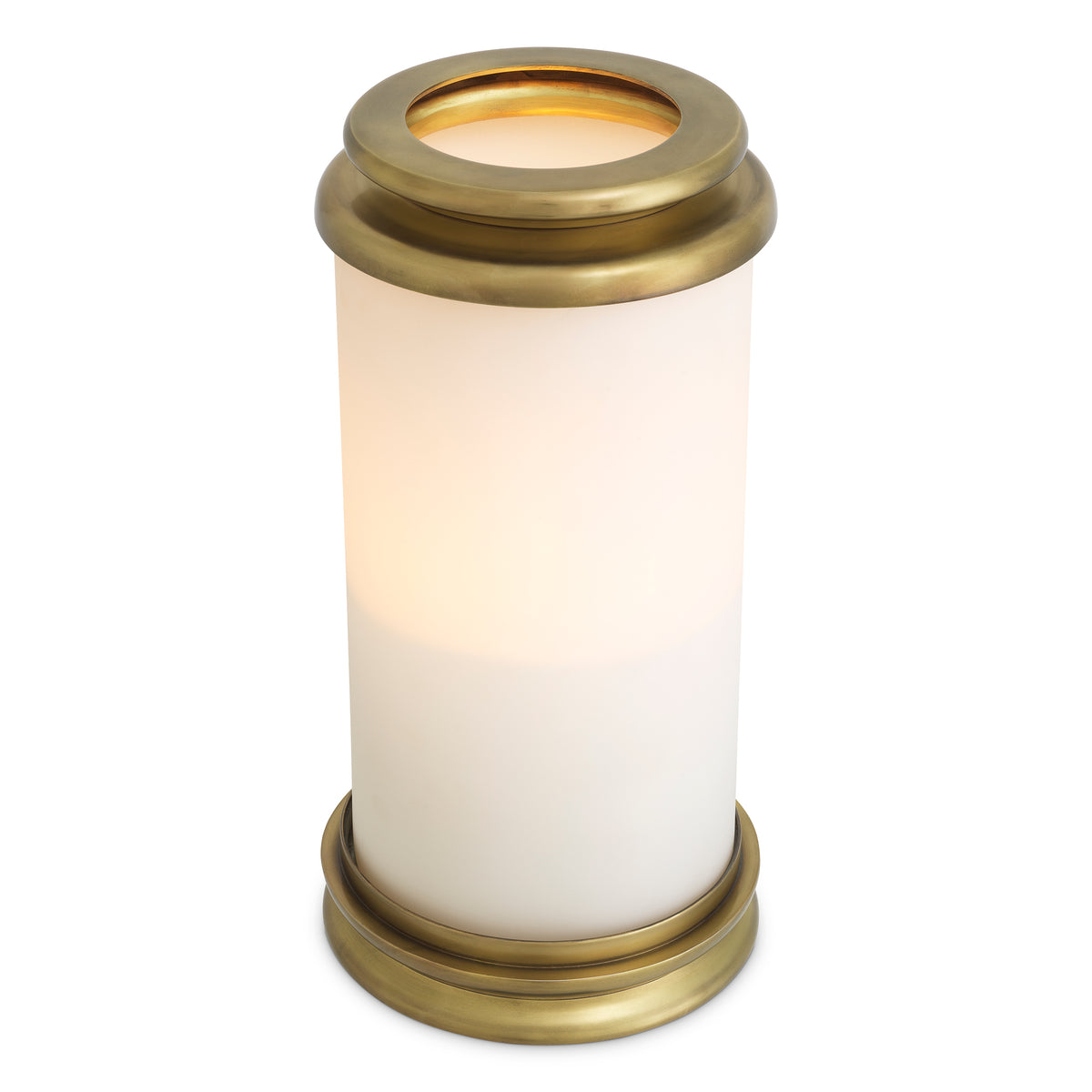 Cylindrical White Glass Hurricane L Carrington | Eichholtzmh.com