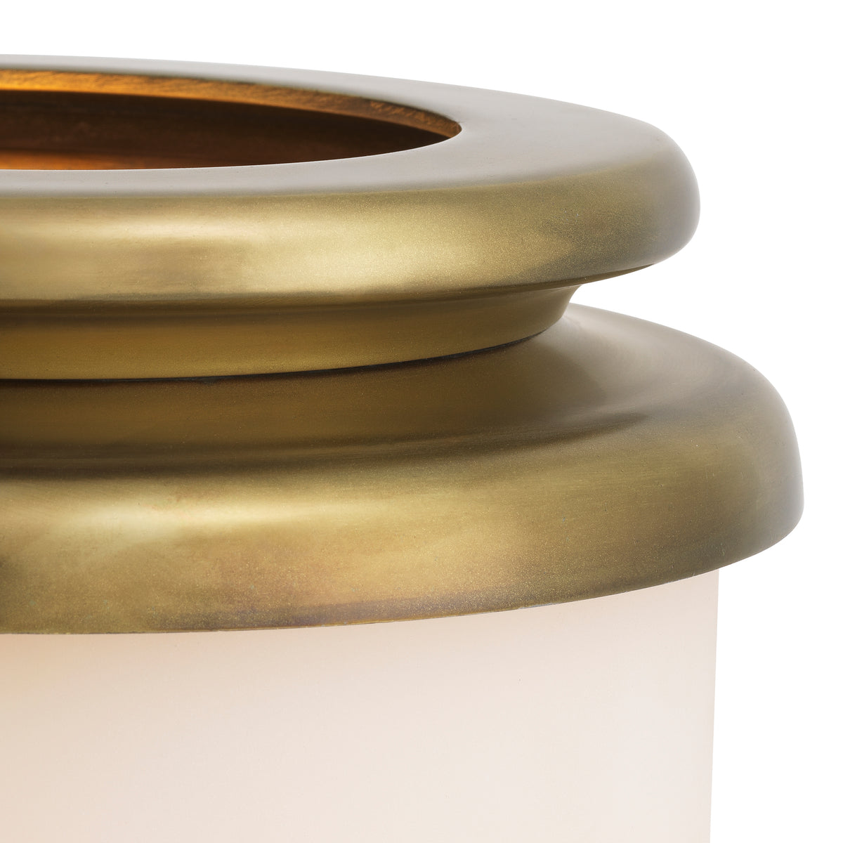 Cylindrical White Glass Hurricane L Carrington | Eichholtzmh.com