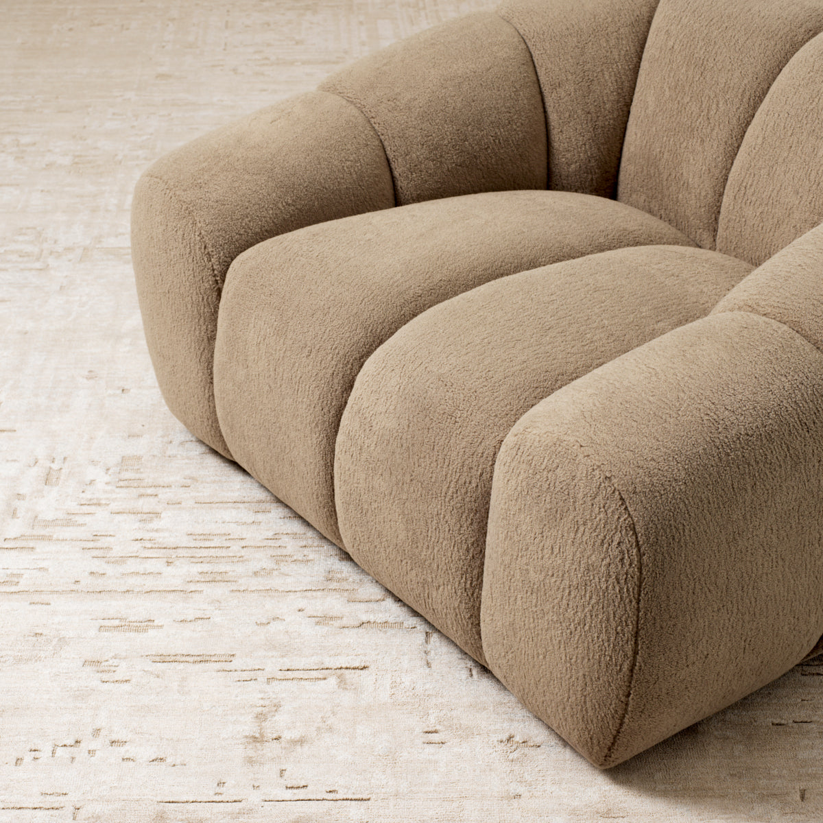 Beige-Gray Handwoven Carpet Featherstone | Eichholtzmh.com