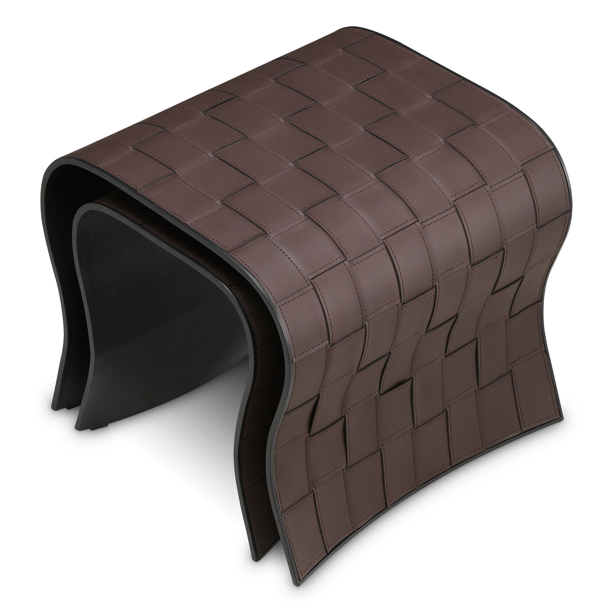 Brown Leather-Look Side Tables (2) Marcello | Eichholtzmh.com