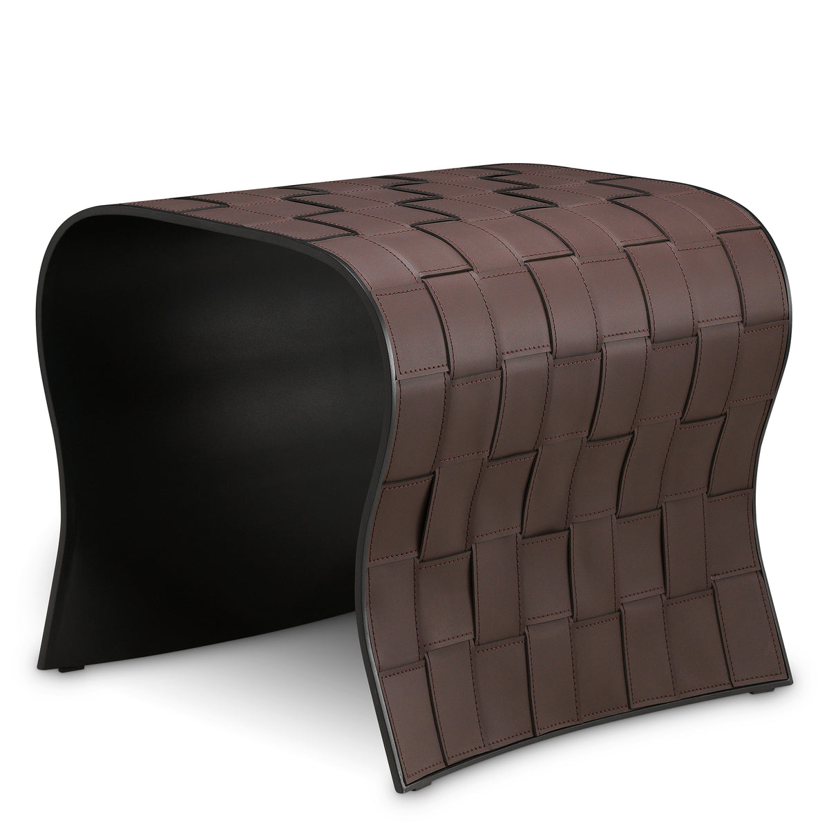 Brown Leather-Look Side Tables (2) Marcello | Eichholtzmh.com