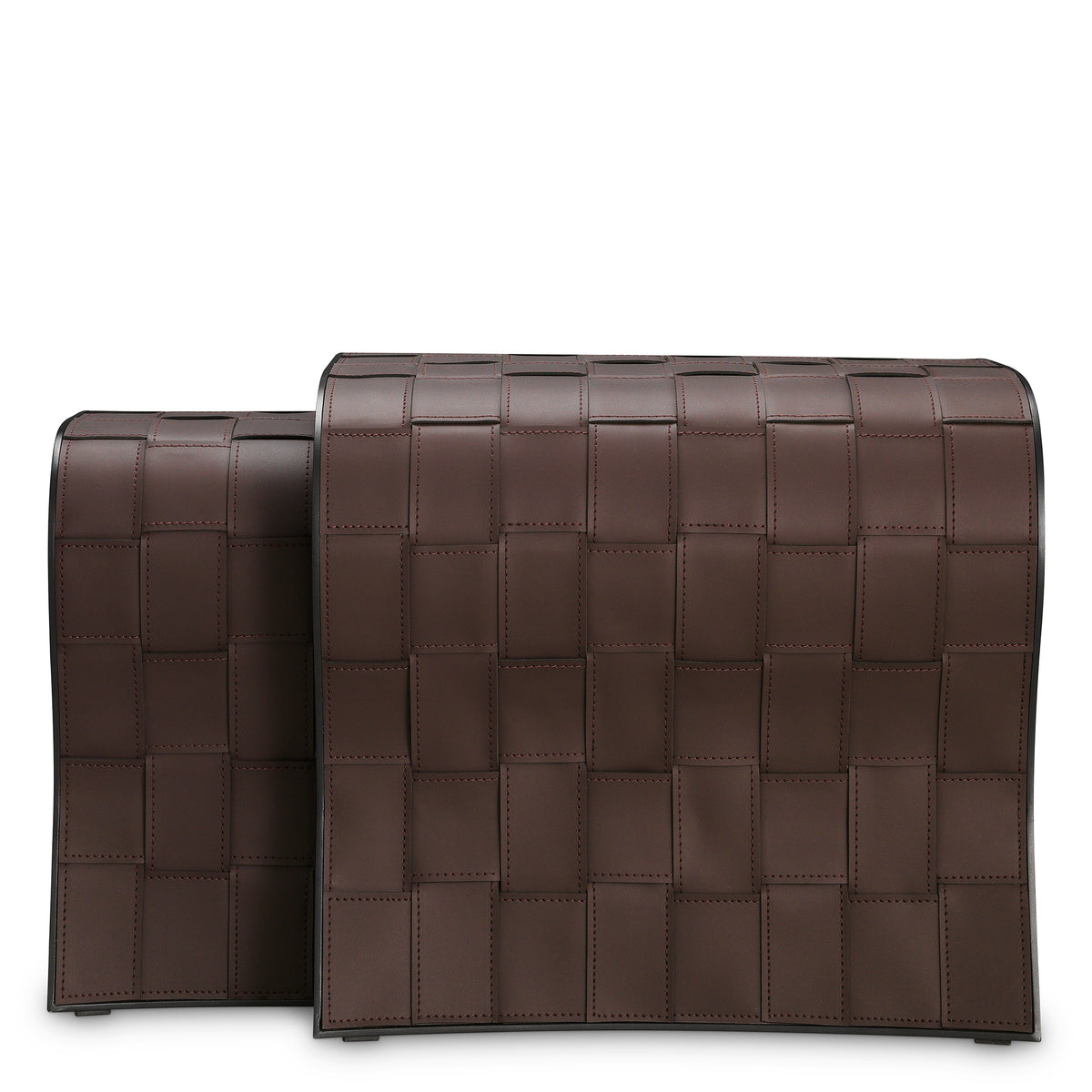 Brown Leather-Look Side Tables (2) Marcello | Eichholtzmh.com