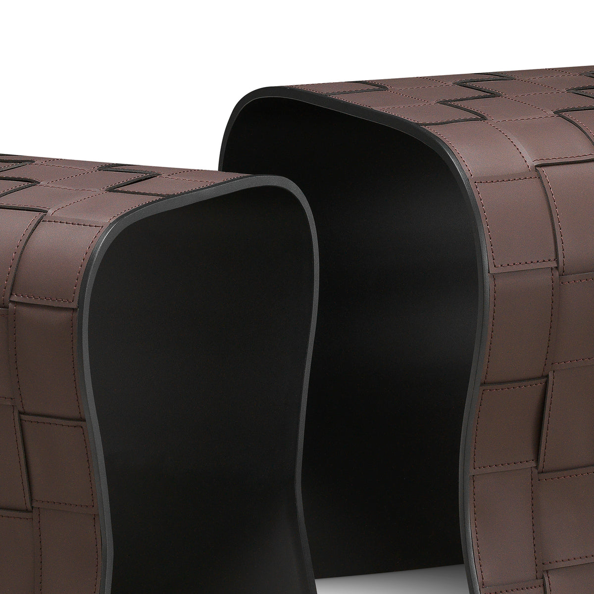 Brown Leather-Look Side Tables (2) Marcello | Eichholtzmh.com