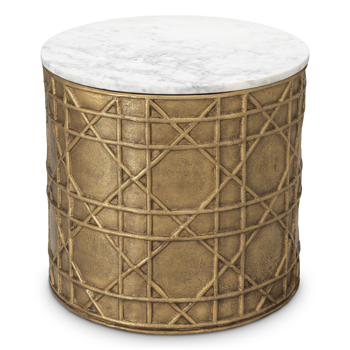 White Marble Side Table Laurenson | Eichholtzmh.com