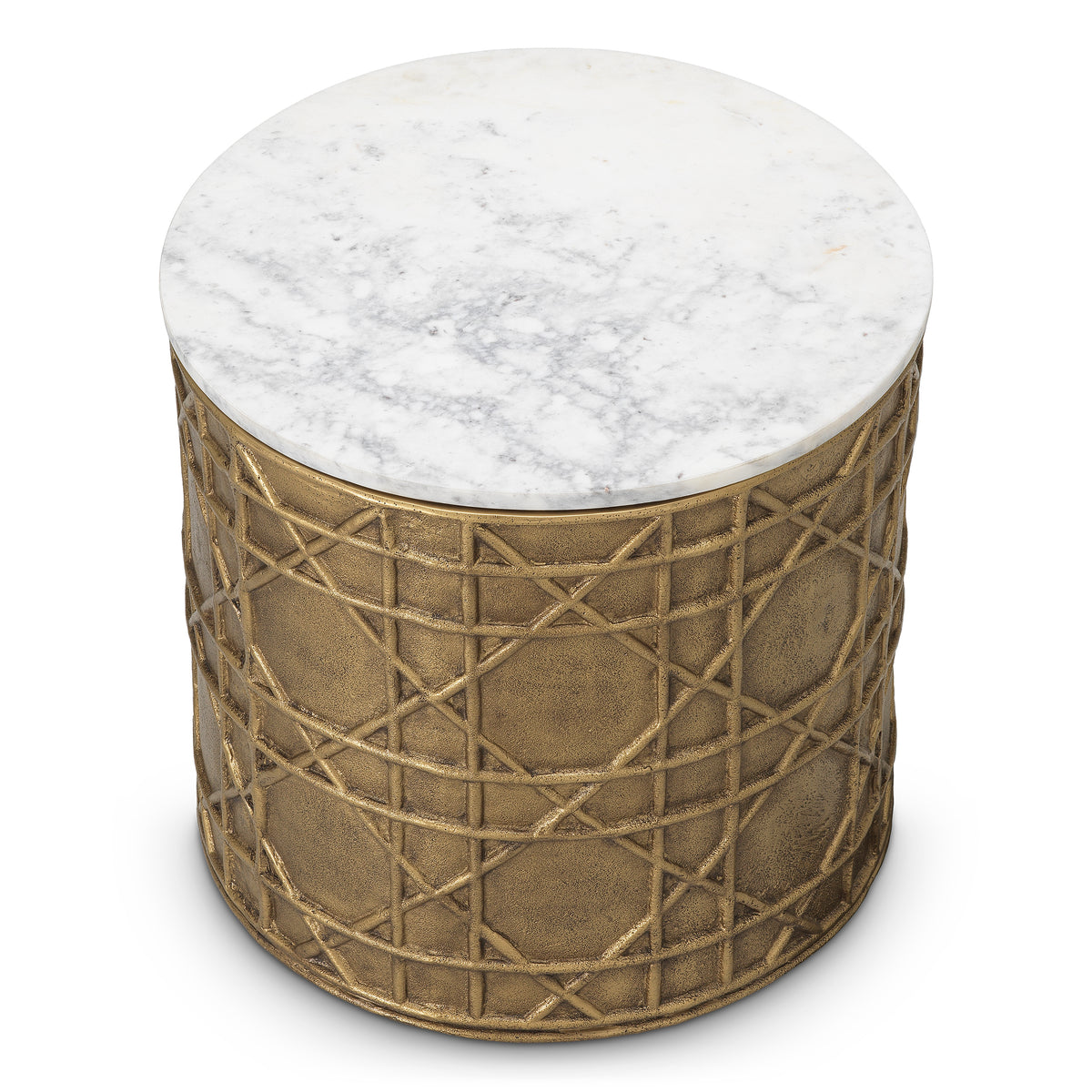 White Marble Side Table Laurenson | Eichholtzmh.com