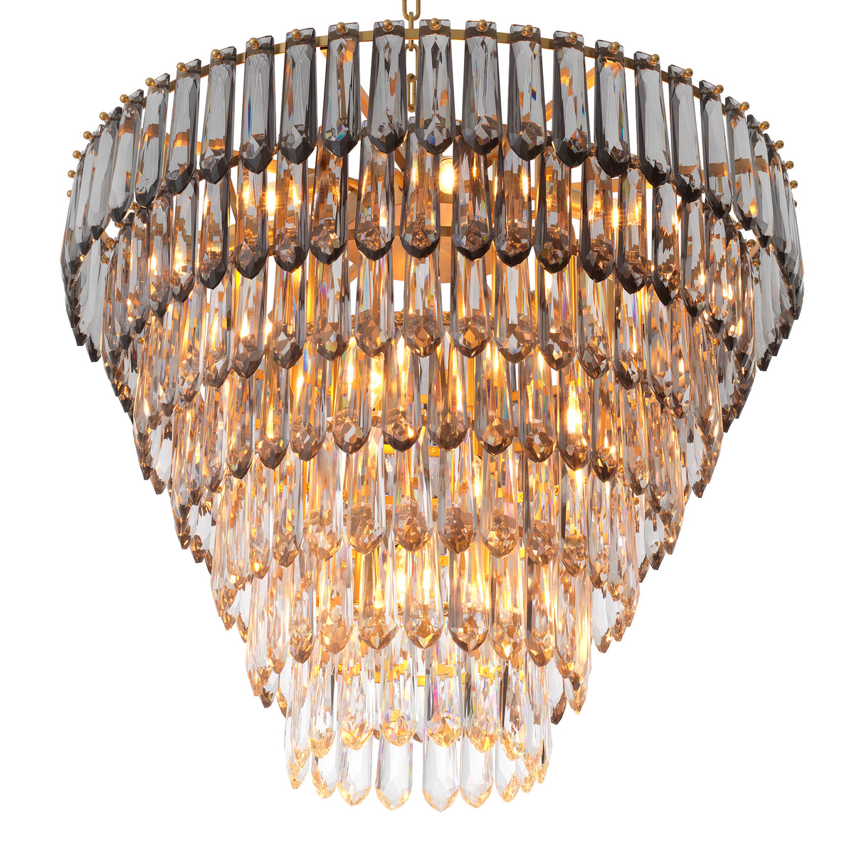 Glass Prism Tiered Chandelier Gwendolyn | Eichholtzmh.com