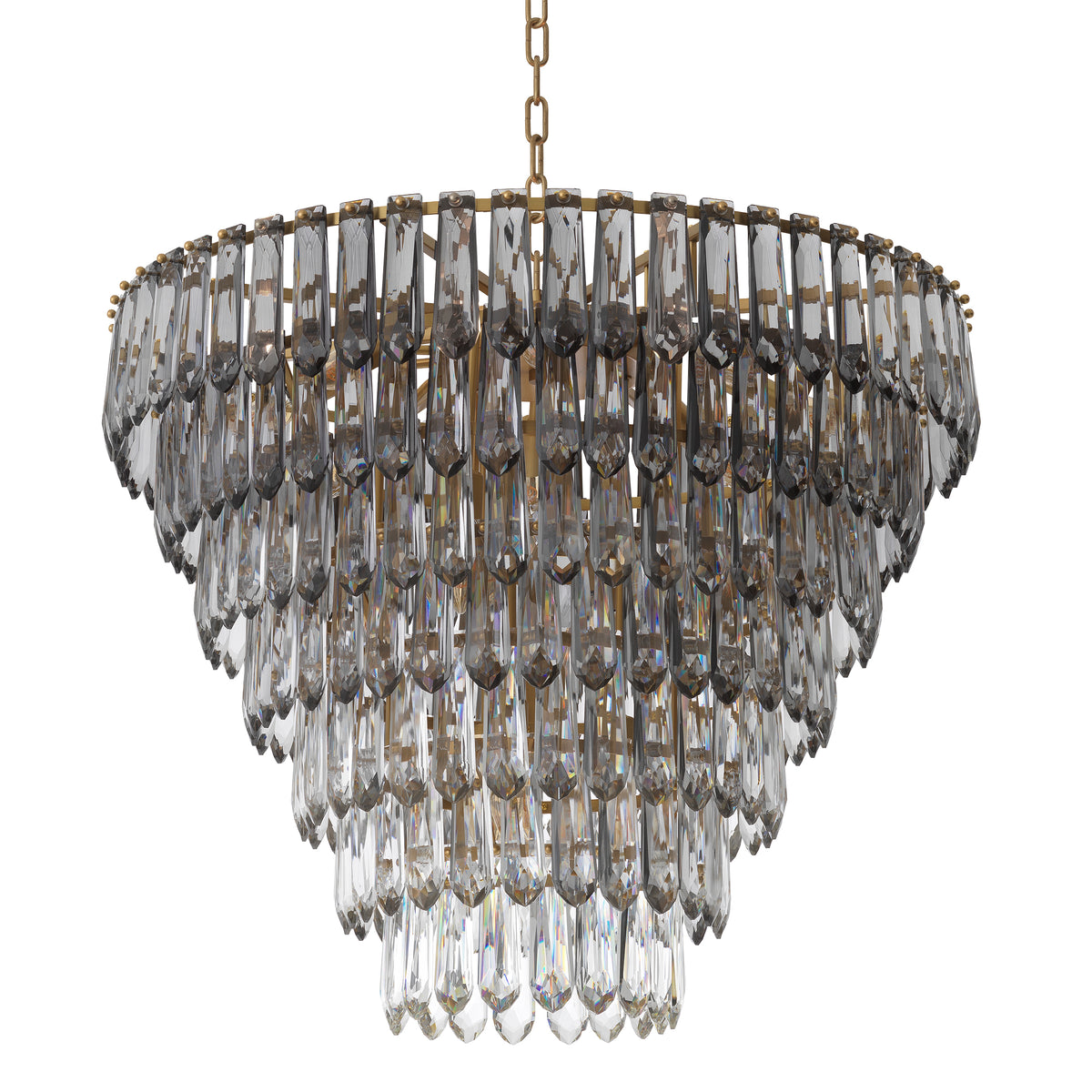 Glass Prism Tiered Chandelier Gwendolyn | Eichholtzmh.com