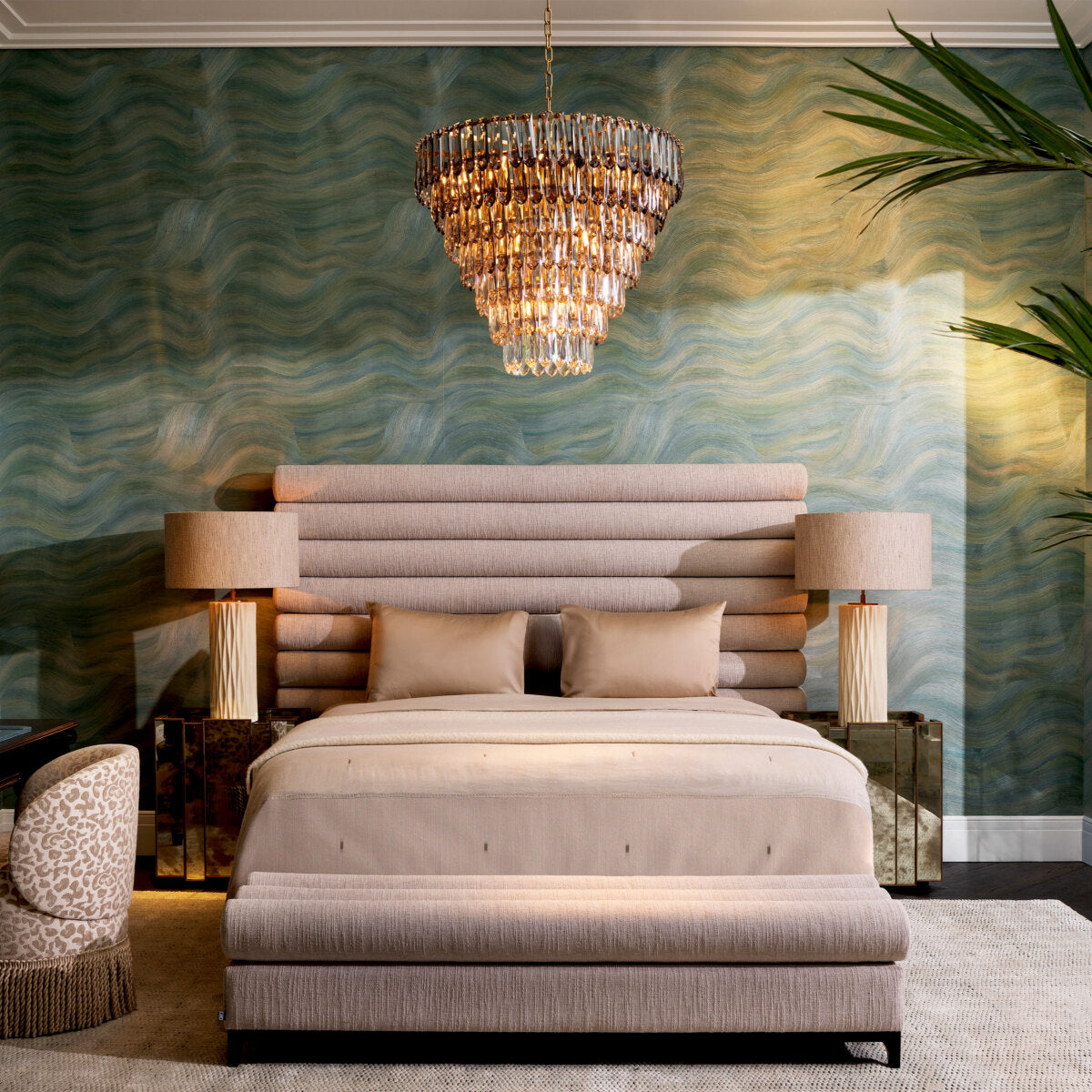Glass Prism Tiered Chandelier Gwendolyn | Eichholtzmh.com