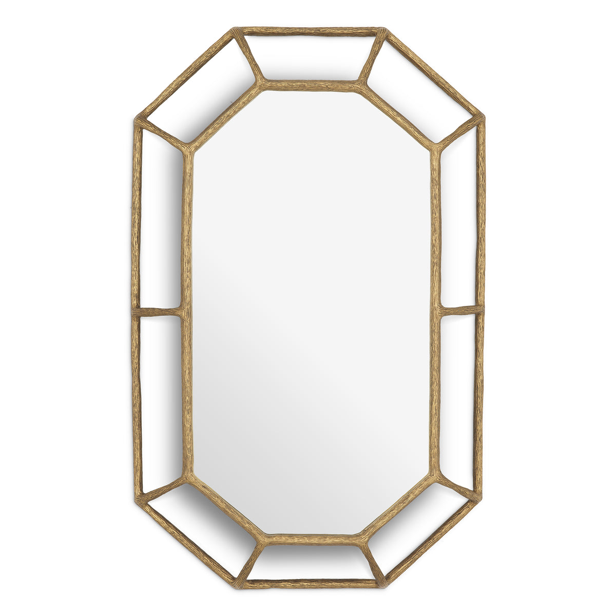 Octagonal Vintage Brass Mirror Rinaldi | Eichholtzmh.com