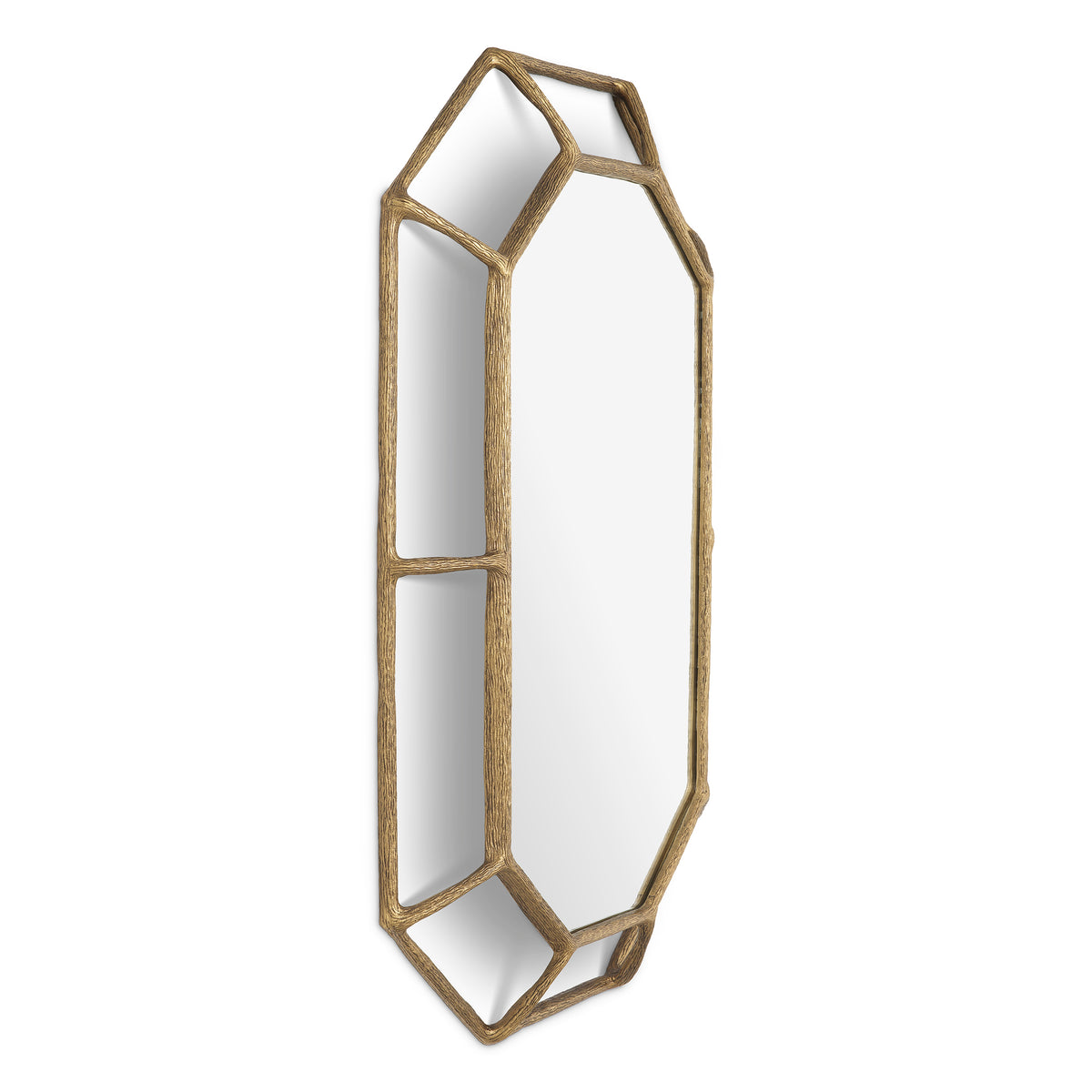 Octagonal Vintage Brass Mirror Rinaldi | Eichholtzmh.com