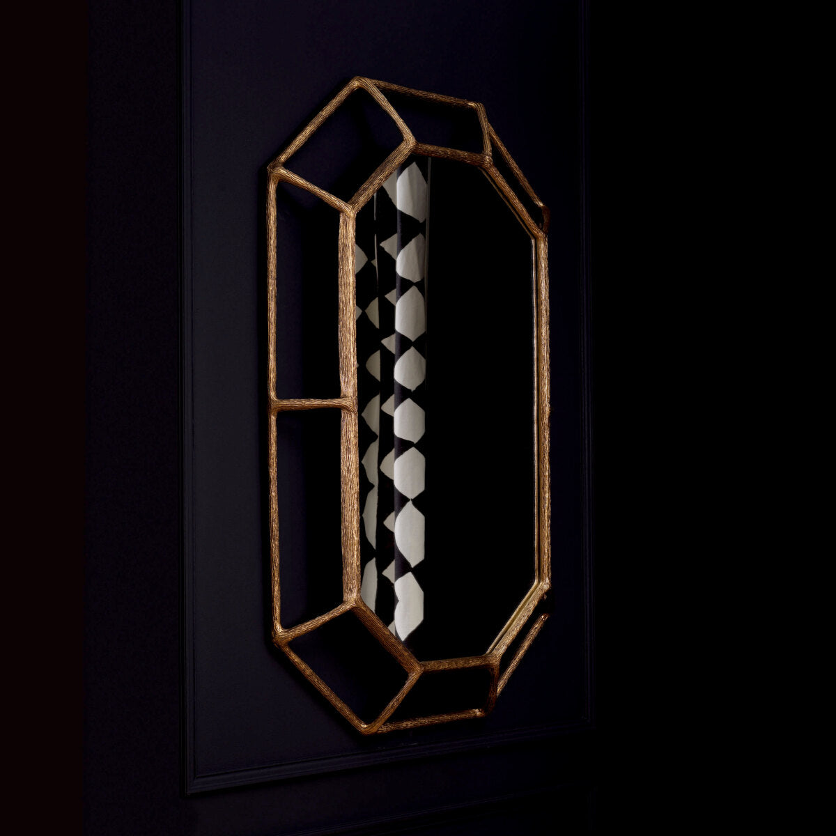Octagonal Vintage Brass Mirror Rinaldi | Eichholtzmh.com