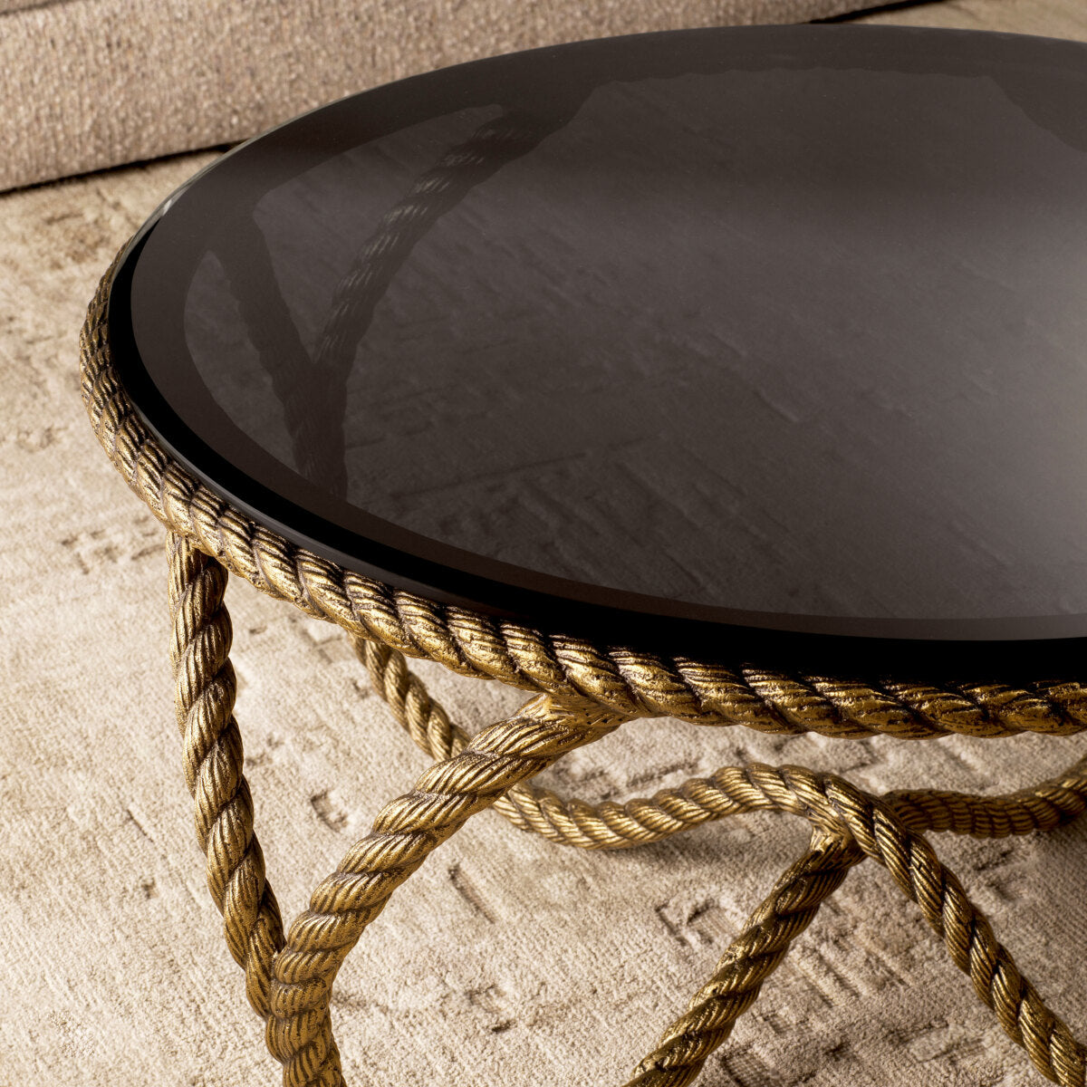 Smoke Glass Coffee Table Vedra | Eichholtzmh.com