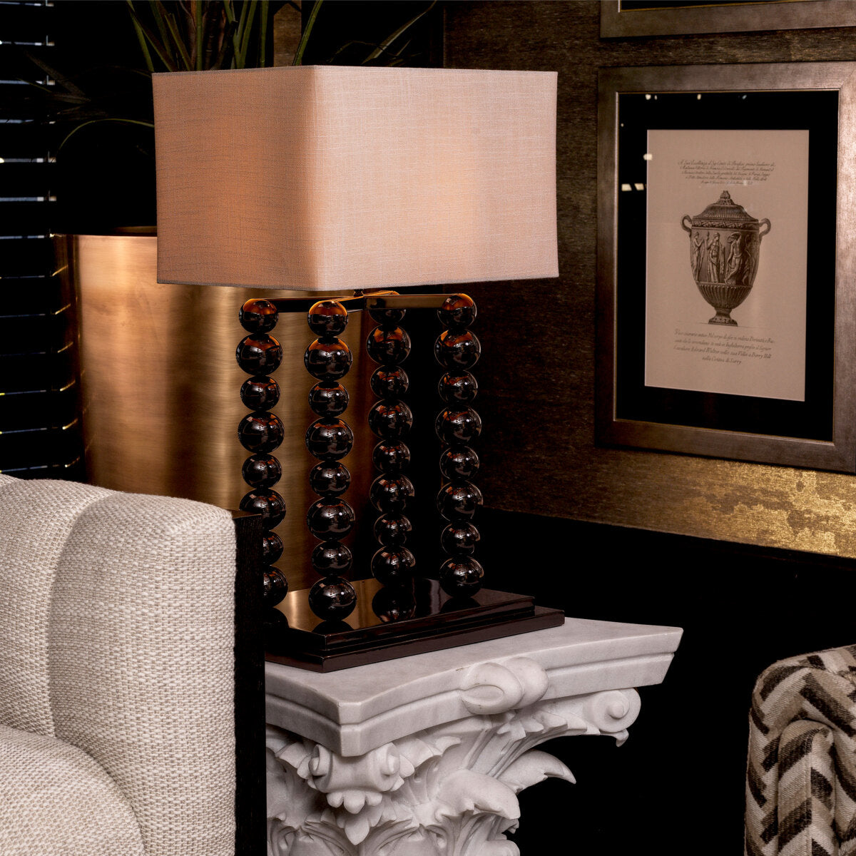 Rectangular White Table Lamp Bentley | Eichholtzmh.com