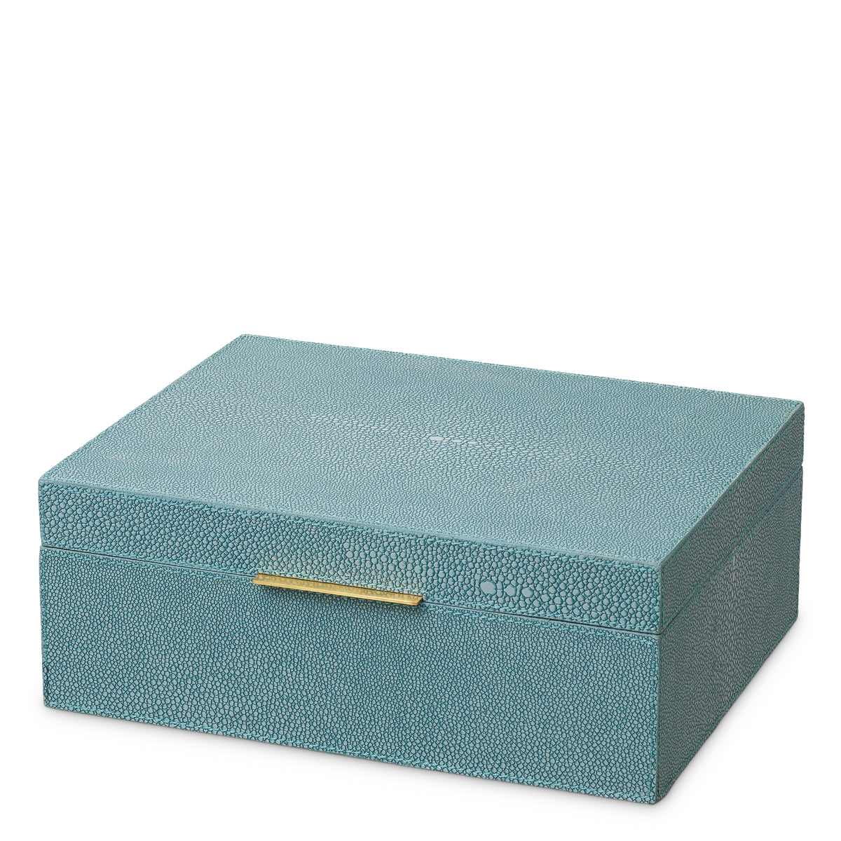 Blue Shagreen-Look Box Menton | Eichholtzmh.com