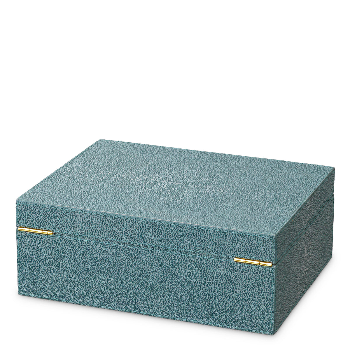 Blue Shagreen-Look Box Menton | Eichholtzmh.com