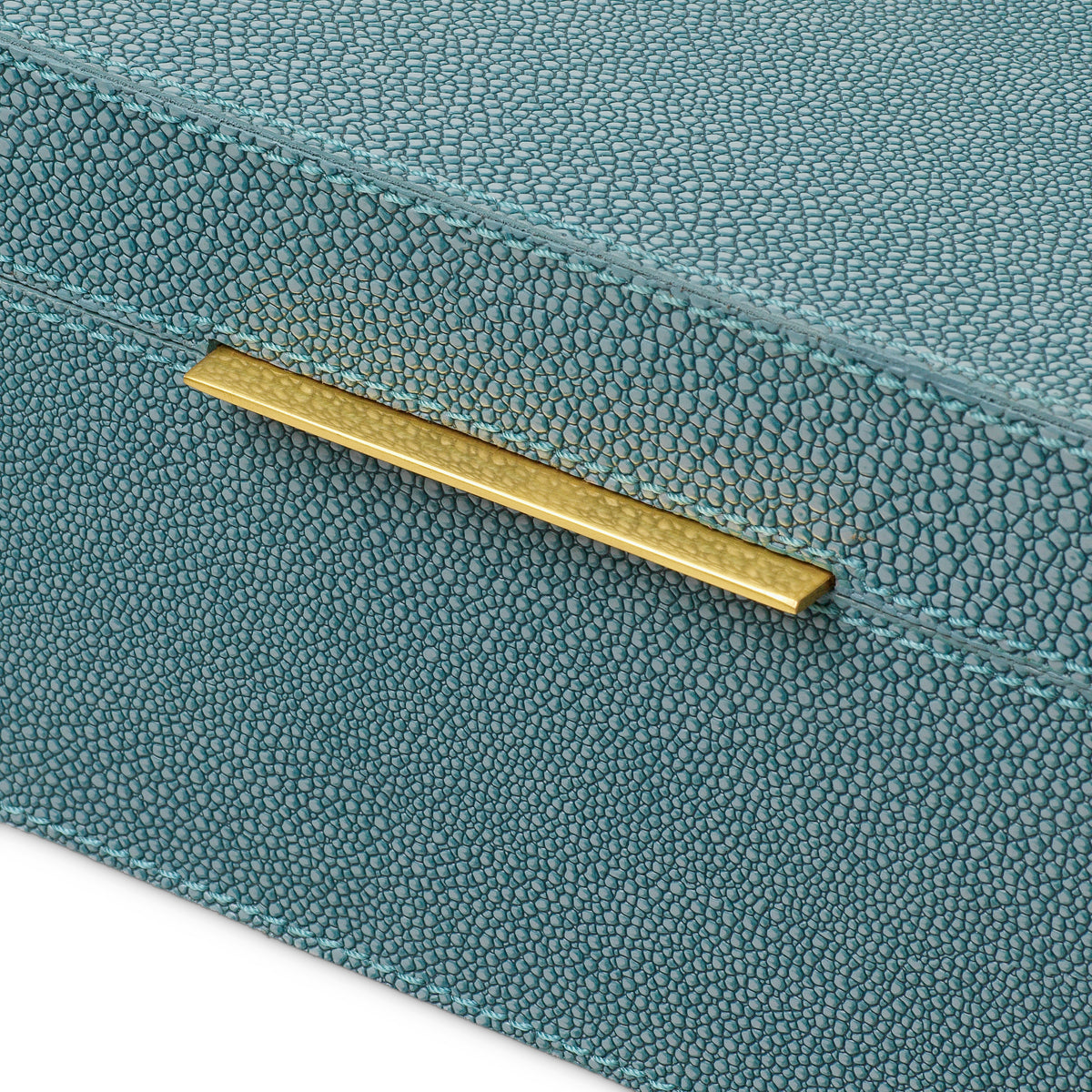 Blue Shagreen-Look Box Menton | Eichholtzmh.com