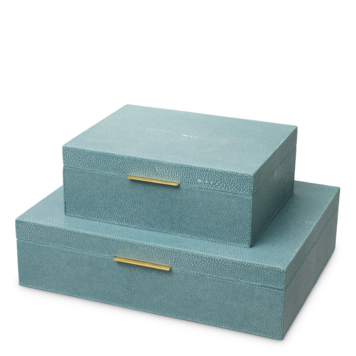 Blue Shagreen-Look Box Menton | Eichholtzmh.com
